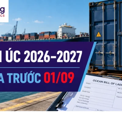 Minh họa doanh nghiệp kiểm tra quy định BMSB và ngày lên tàu của hàng xuất sang Úc mùa 2026–2027.