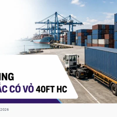 Cảng container ùn tắc với cảnh báo có booking nhưng chưa chắc có vỏ 40ft HC.