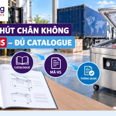 Máy hút chân không đóng gói được đối chiếu với catalogue kỹ thuật để xác định mã HS nhập khẩu.
